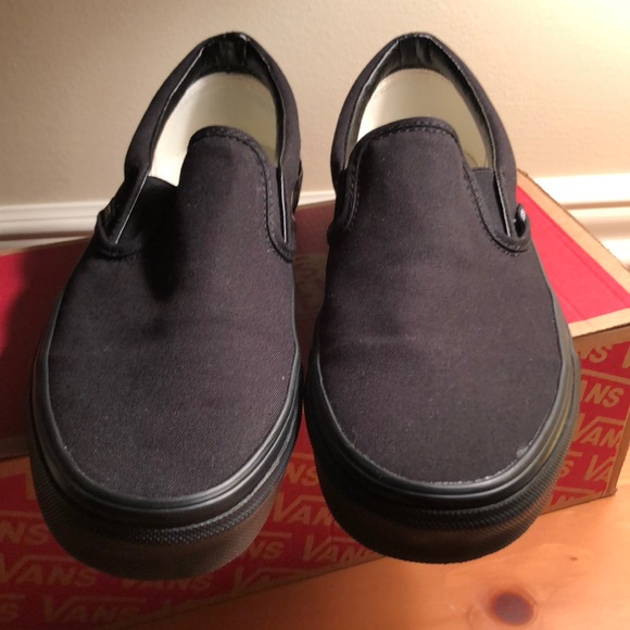 Vans Shoes - Black/Black Classic Slip-on Vans